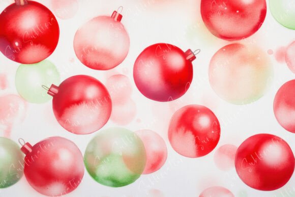 Download Colorful Christmas Ornaments in Red and - Premium Resources
