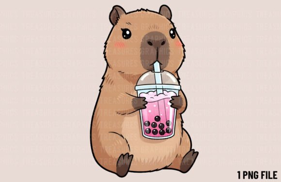 Download Cute Capybara Kawaii Animal Clipart PNG - Clipart png Collection