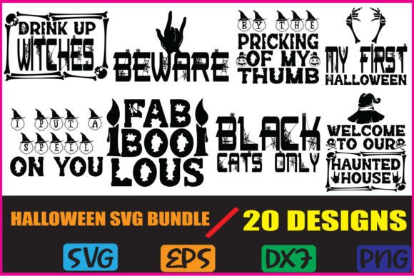 Download 20 Halloween Svg Designs Bundle - Halloween svg designs bundle Collection