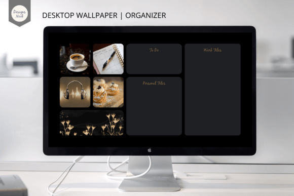 Download Black and Gold Desktop Wallpaper - Black Collection