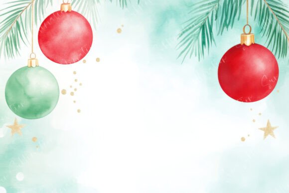Download Festive Christmas Ornaments in Red and - Premium Resources
