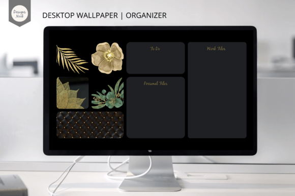 Download Black and Gold Desktop Wallpaper - Black Collection